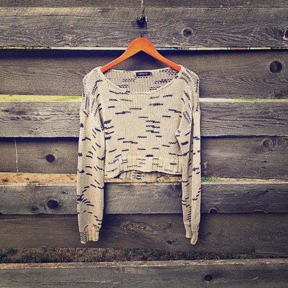 ✨HP🍓 Trouve chunky space dye taupe sweater size M - Picture 1 of 5